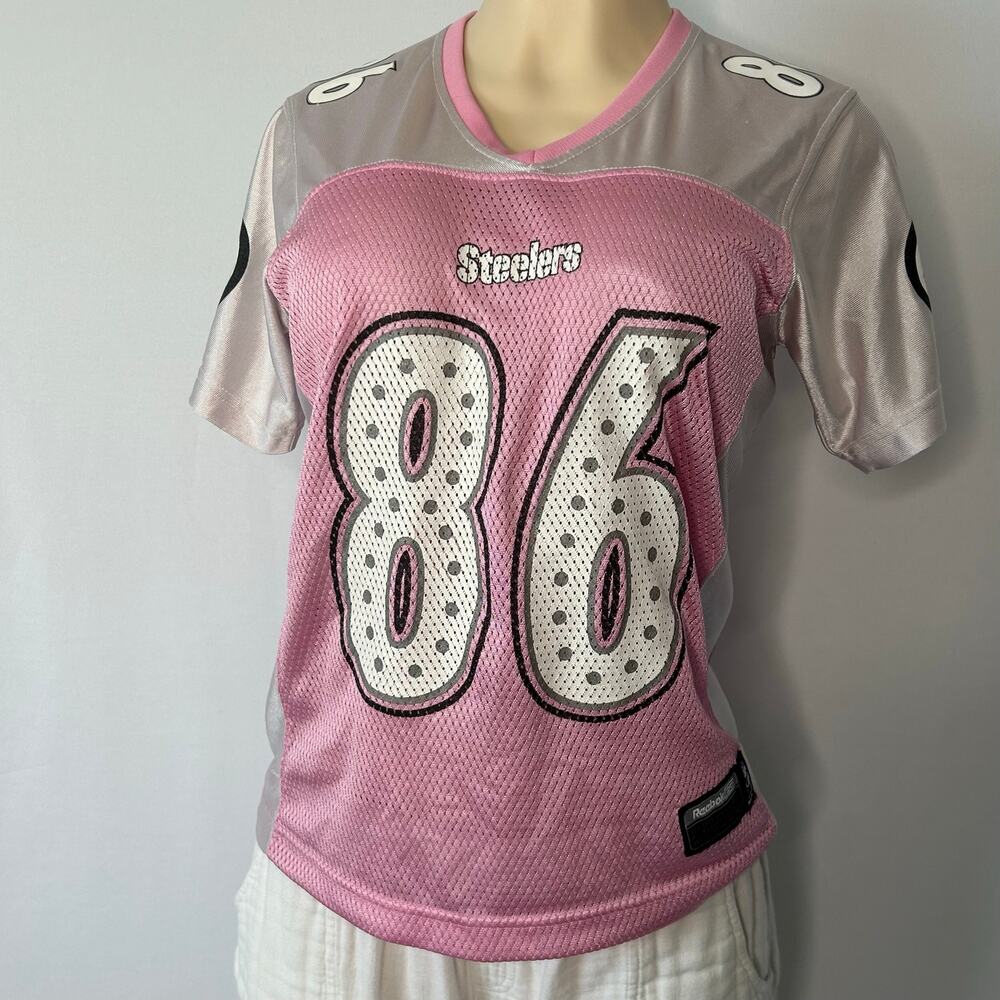 Reebok Pittsburgh Steelers Hines Ward #86 Pink NFL Jersey Women’s Small